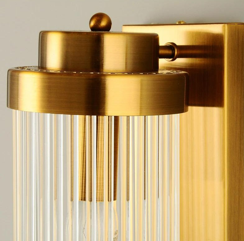 Miravique Glass Column Wall Sconce