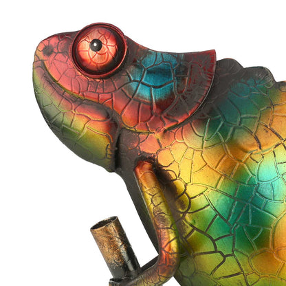 Metal Cameleon Home Decor Sculpture