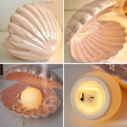 Ceramic Shell Table Lamp