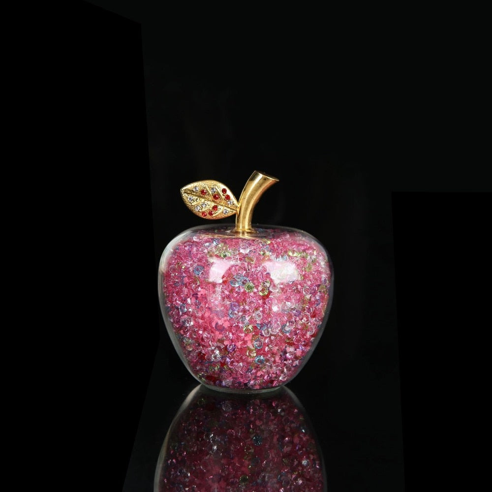 Miravique Handmade Crystal Apple Figurine