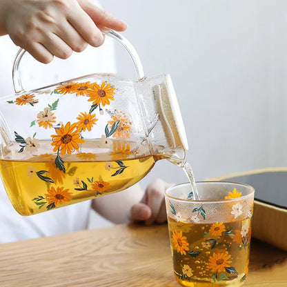 Sunflower Pitcher & Cup