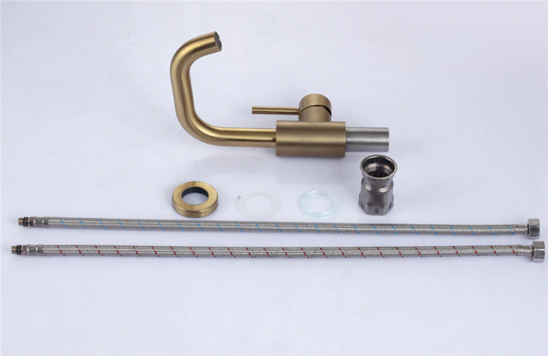 Miravique Brass Single Handle Bathroom Faucet