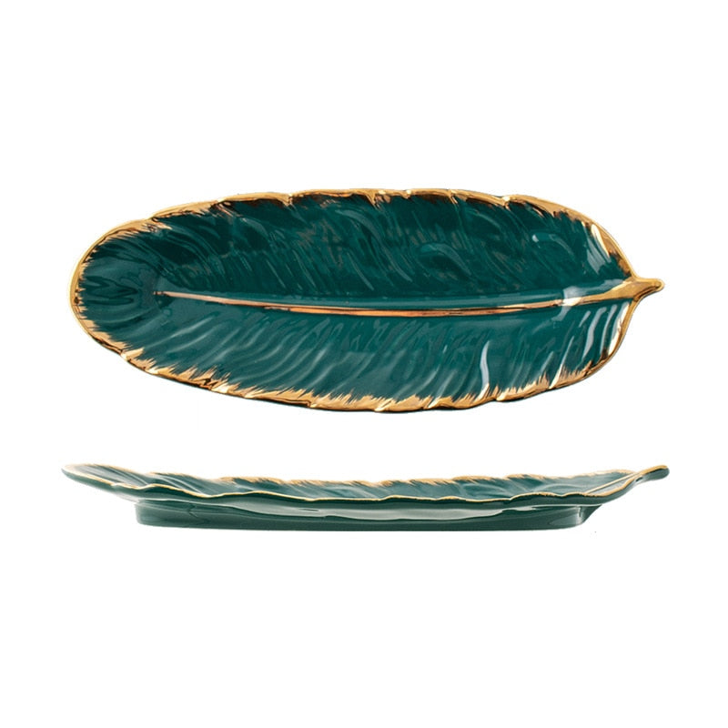 Miravique Ceramic Feather Tray