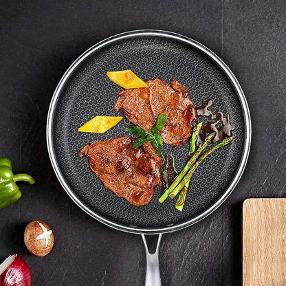 KitchenPro | Non-Stick Stainless Steel Frying Pan