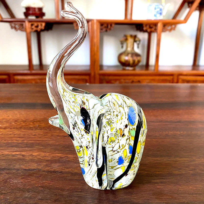 Miravique Nordic Glass Elephant Sculpture