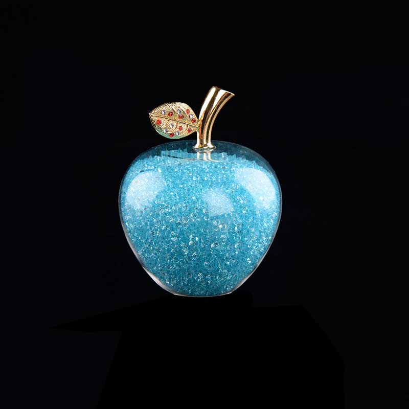 Miravique Handmade Crystal Apple Figurine