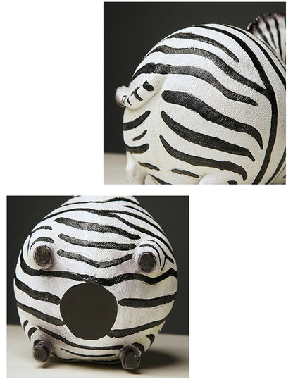 Cute Fat Zebra Statue