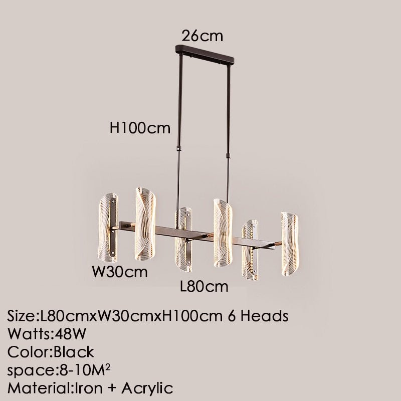 Acrylic Transformable Pendant Light lamp