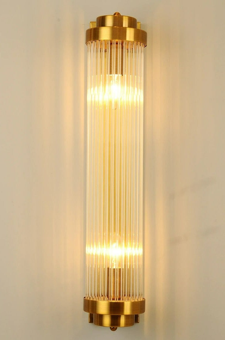 Miravique Glass Column Wall Sconce