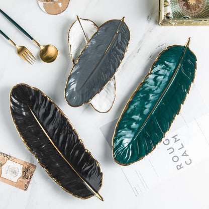 Miravique Ceramic Feather Tray