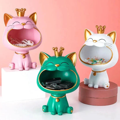 Miravique Lucky Cat Storage Bin