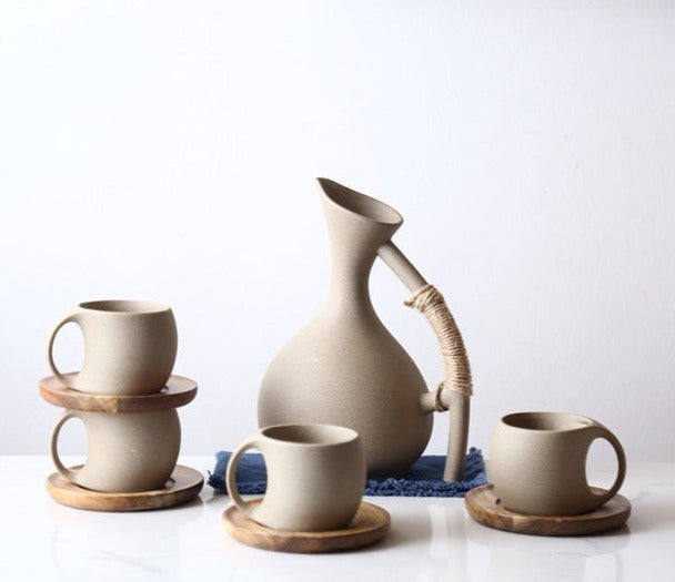 Izu Ceramic Pitcher & Cups