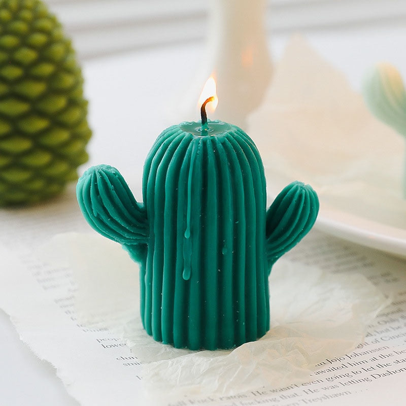 Cactus and Berries Soy Wax Decorative Candle