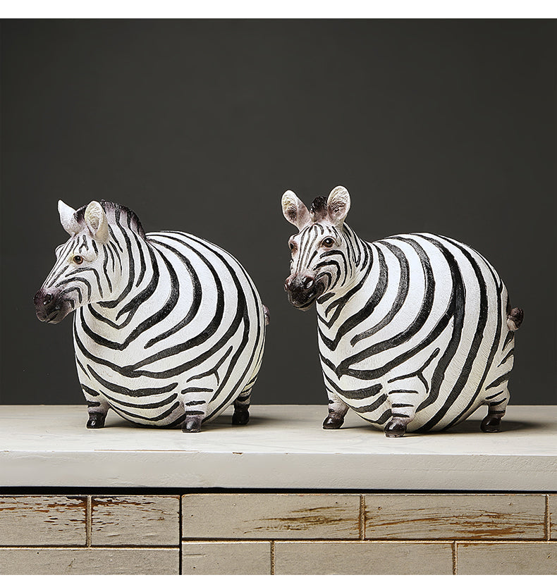 Cute Fat Zebra Statue