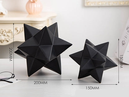 Porcelain Geometry Shape Model Home Decor Sulpture