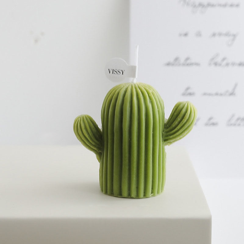 Cactus and Berries Soy Wax Decorative Candle