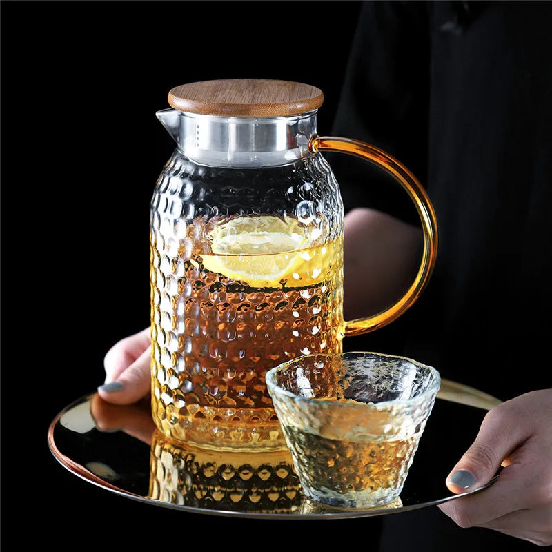 Heatproof Stippled Glass Jug