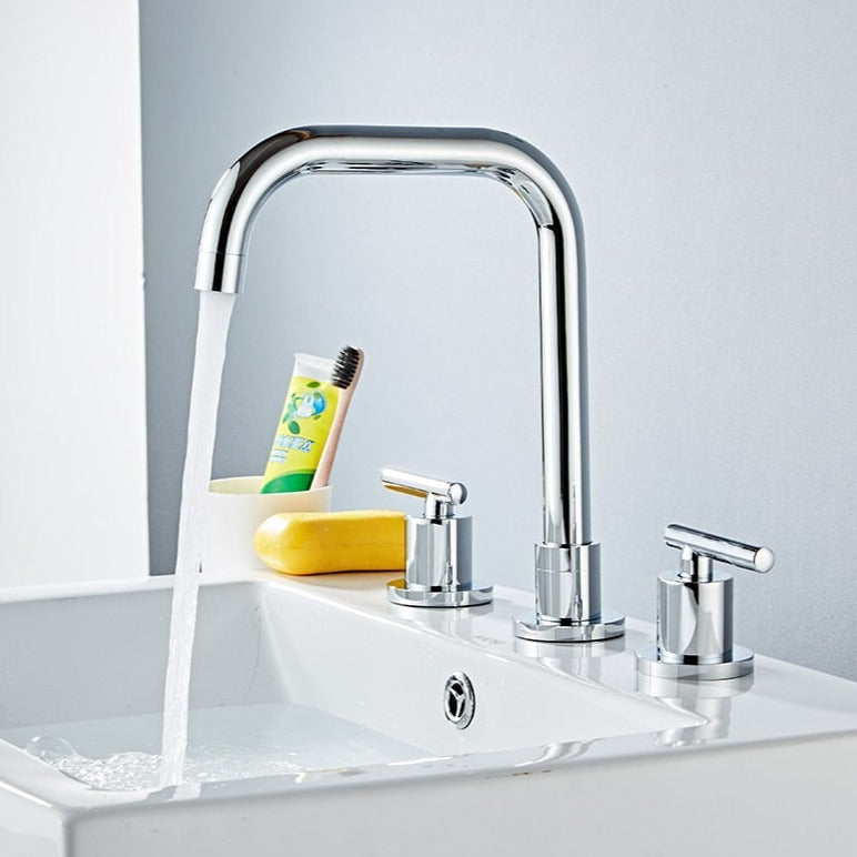 Miravique Three Hole Bathroom Faucet