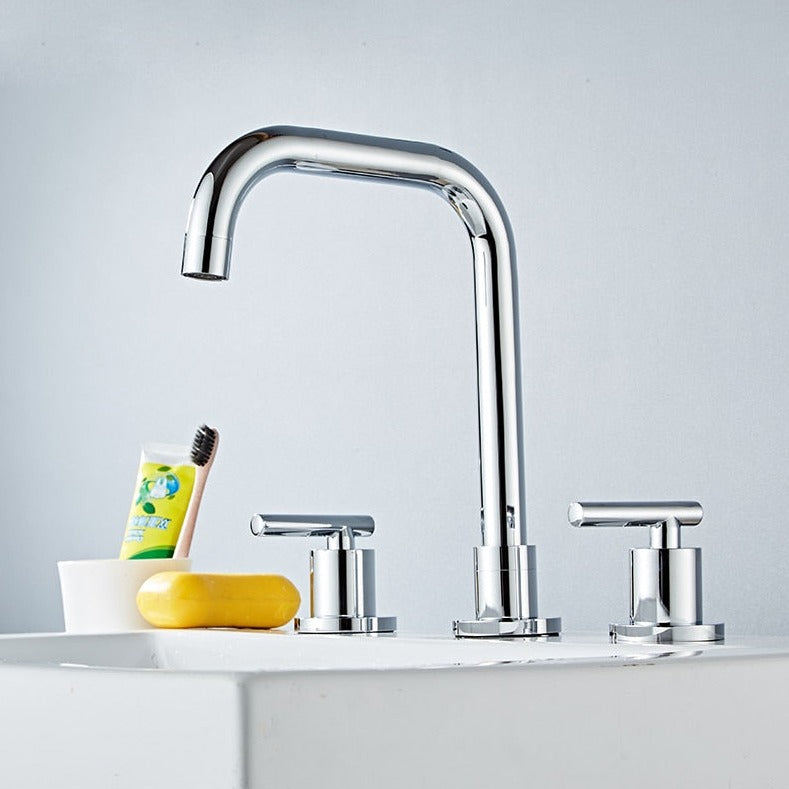 Miravique Three Hole Bathroom Faucet