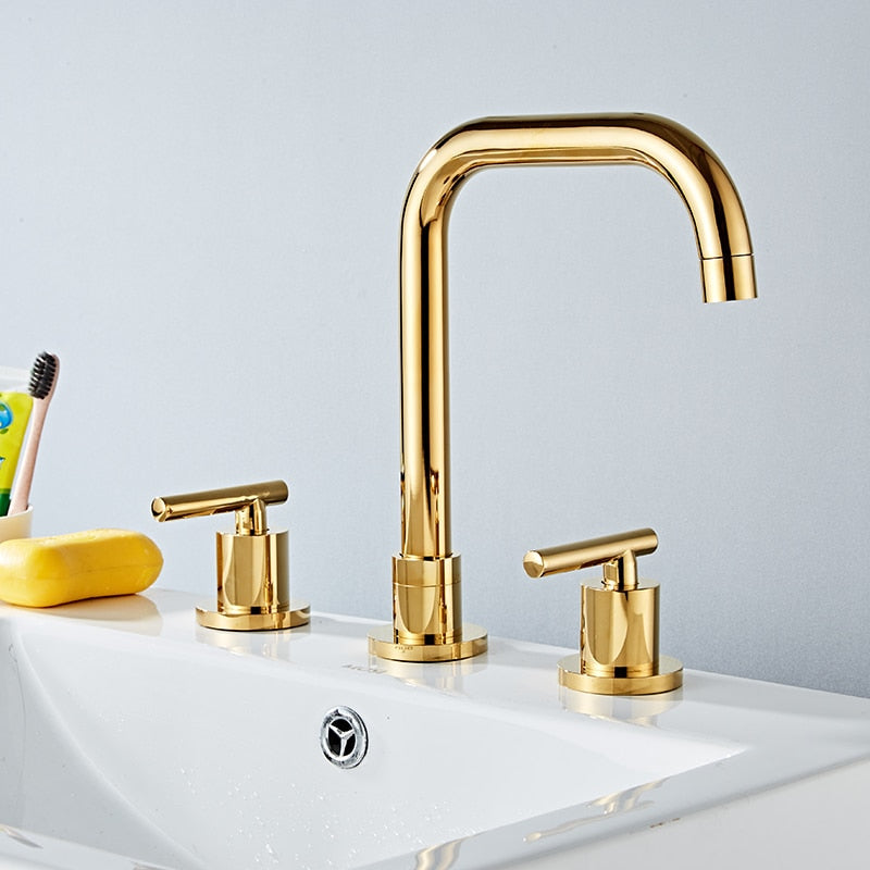 Miravique Three Hole Bathroom Faucet