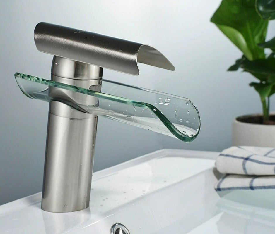 Miravique Glass Waterfall Faucet