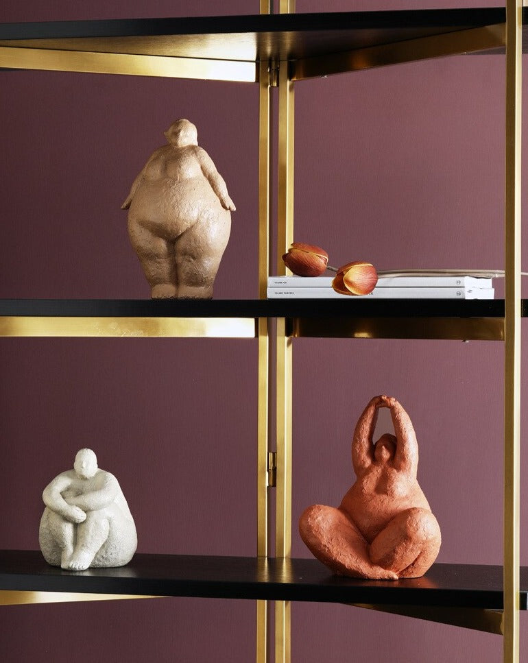 Curvy Yoga Lady Figures Sculpture