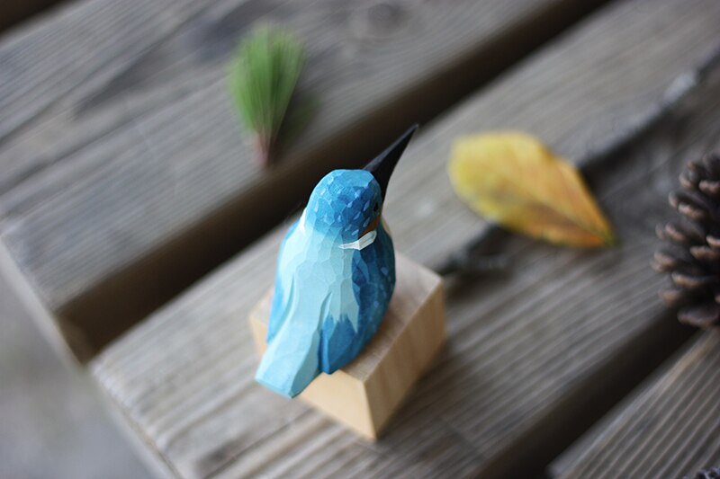 Wooden Bird Figurines