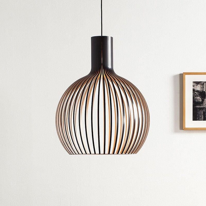 Nordic Wooden Cage Pendant Light Chandelier