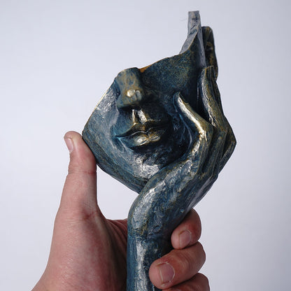 Abstract Retro Thinker Sculpture