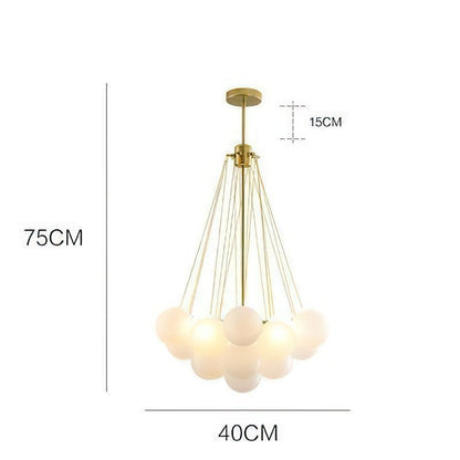 Pendant Light with Frosted Glass Balls