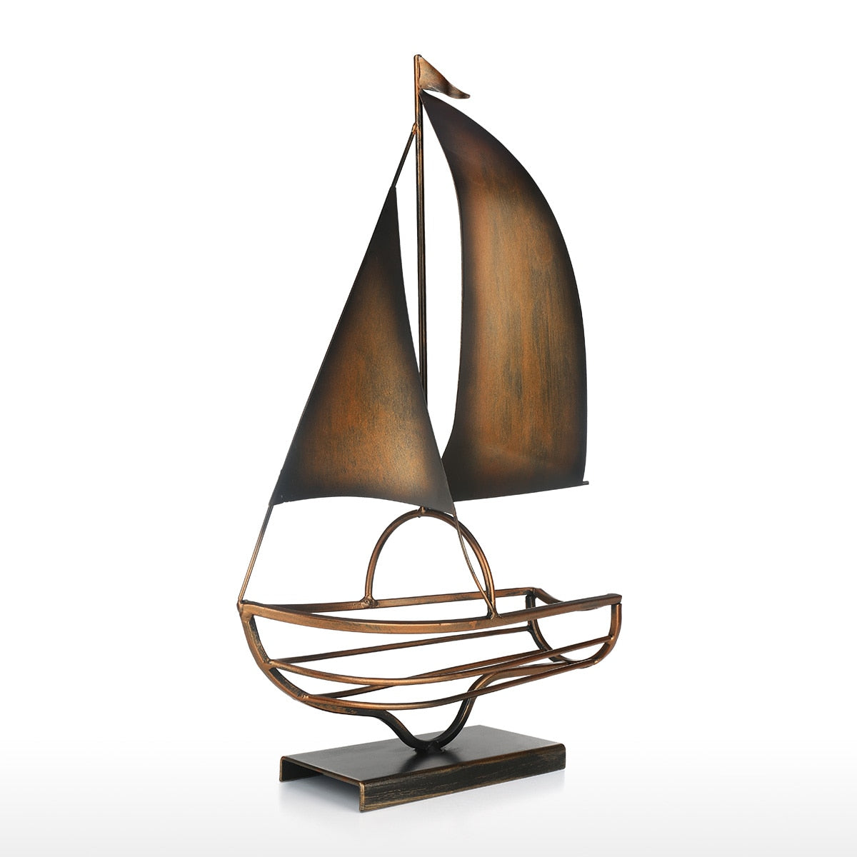 Metal Sailboat Wine Holder