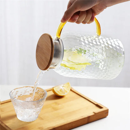 Heatproof Stippled Glass Jug