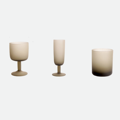 Ombre Frosted Wine Glass & Cup