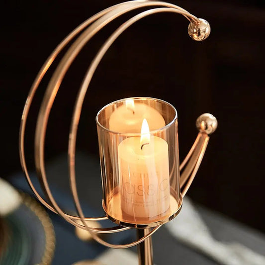 Half Moon Candle Holder