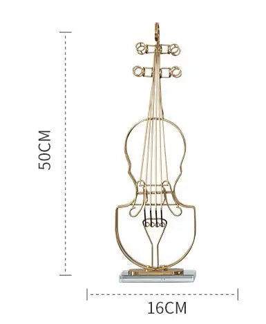 Handmade Brass & Crystal Violin