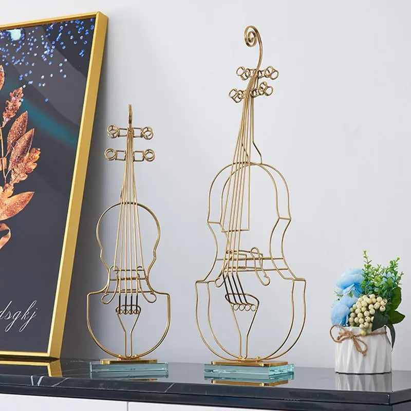 Handmade Brass & Crystal Violin