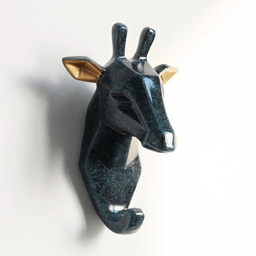 Stylish Animal Head Key Hook Wall Rack - Unique and Functional Key Holder