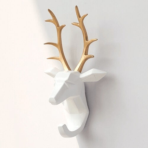 Stylish Animal Head Key Hook Wall Rack - Unique and Functional Key Holder