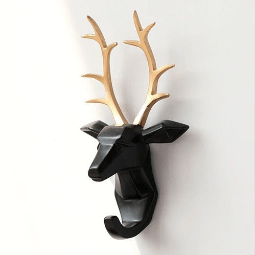 Stylish Animal Head Key Hook Wall Rack - Unique and Functional Key Holder