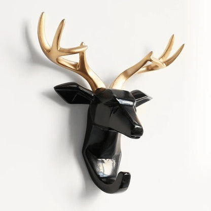 Stylish Animal Head Key Hook Wall Rack - Unique and Functional Key Holder