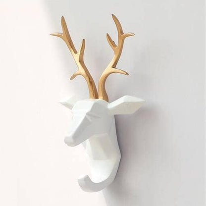 Stylish Animal Head Key Hook Wall Rack - Unique and Functional Key Holder