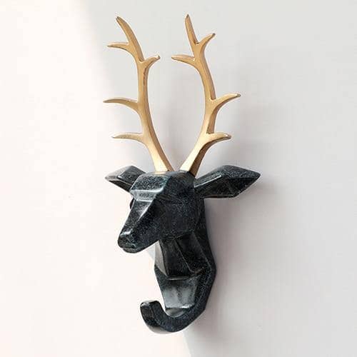 Stylish Animal Head Key Hook Wall Rack - Unique and Functional Key Holder