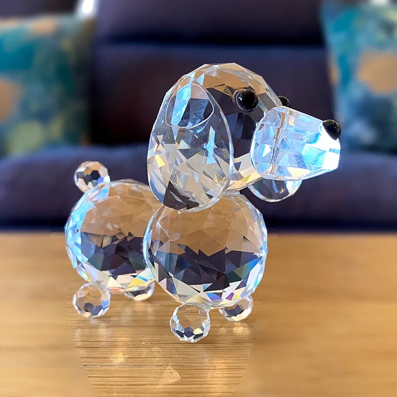 Miravique Crystal Dog Figurine