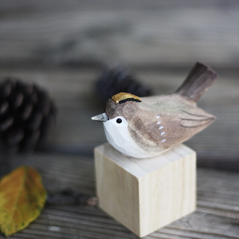 Wooden Bird Figurines