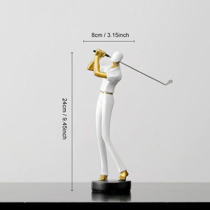 Golfer Decorative Figurine