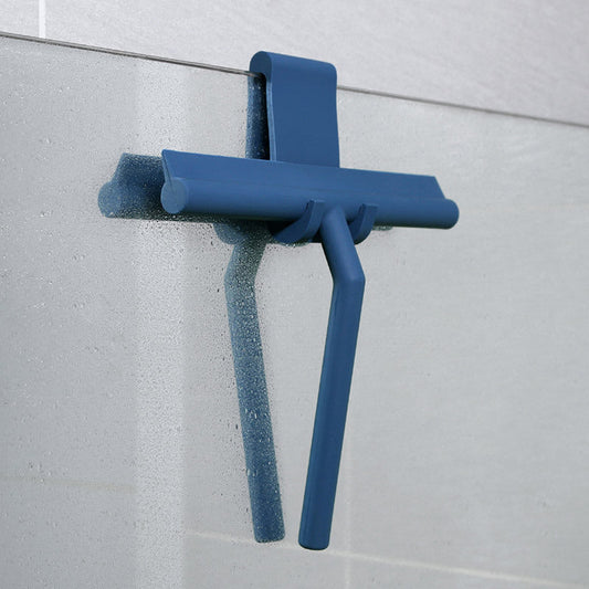 Retro Silicone Squeegee for Shower with Storage Holder