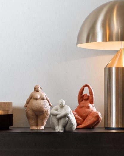 Curvy Yoga Lady Figures Sculpture