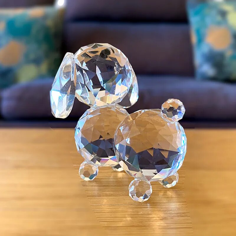 Miravique Crystal Dog Figurine