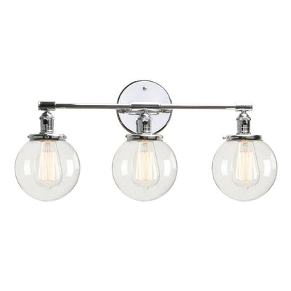 Miravique-Bulb Deacon Glass Globe Wall Sconce