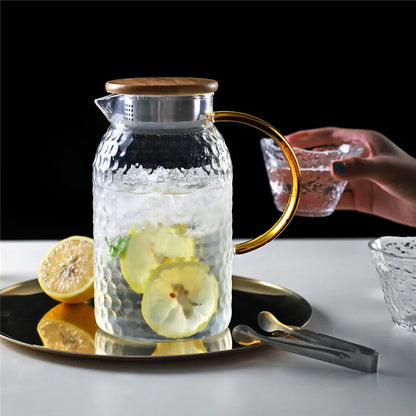 Heatproof Stippled Glass Jug